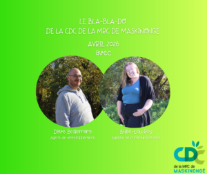 Visuel du Bla-Bla-Do d'avril 2026, avec la photo de Dave et Billie-Lou